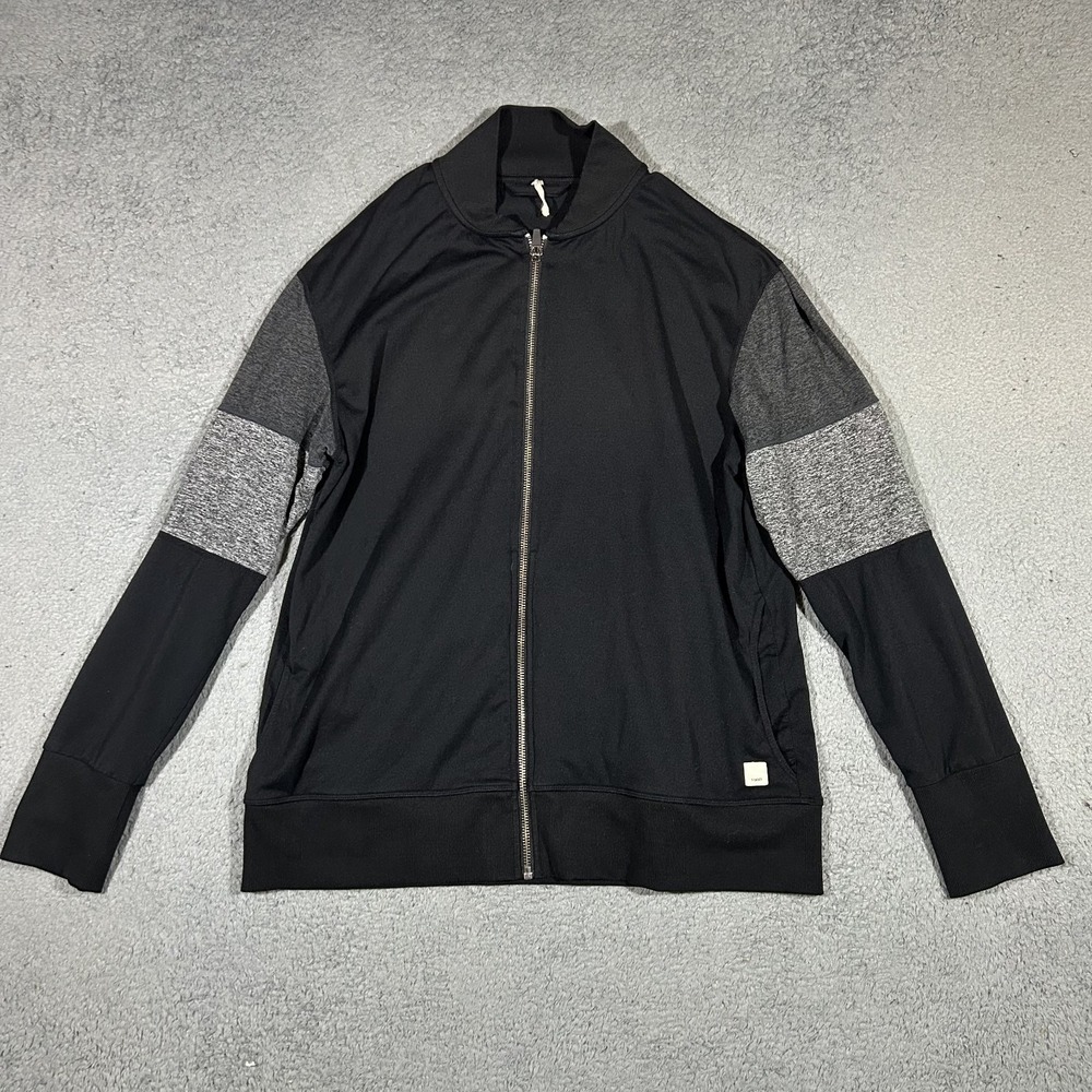 Vuori Women's Black Halo Basin Performance Bomber Jacket Size Large #3713